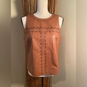 Leather tank top